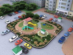 Ландшафтный дизайн многоквартирного дома — как сделать правильно